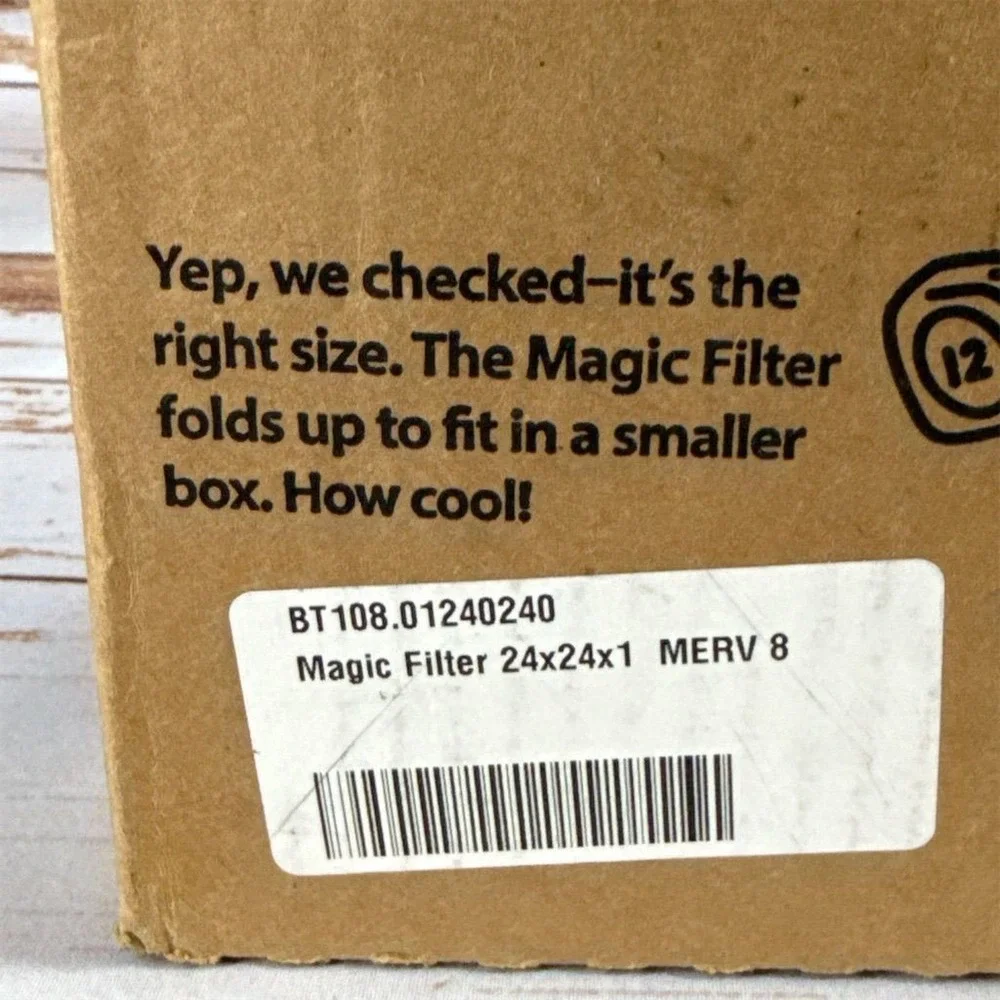 Magic Filter 24x24x1 MERV 8 Air Filter White Home Indoor Use New